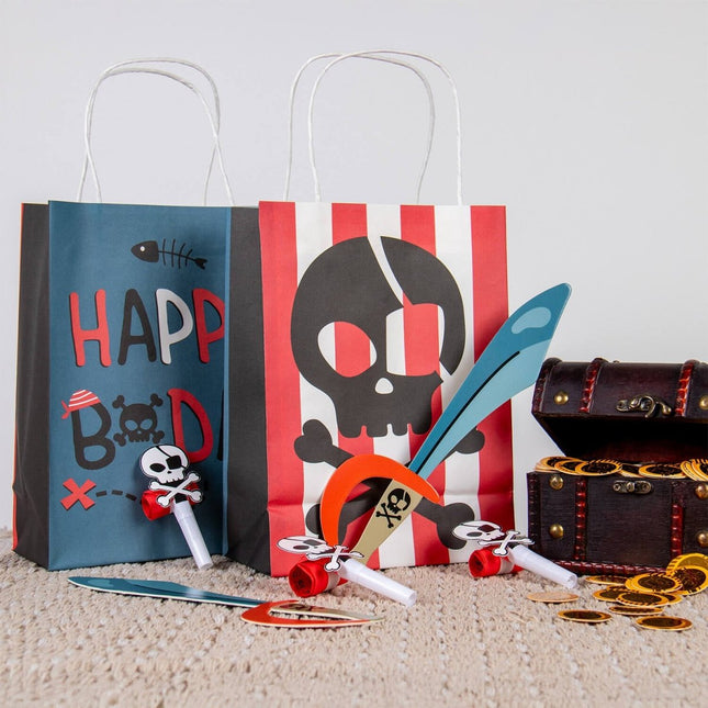 Piraat Uitdeeltasjes 27cm 6st van Folat koop je bij Partywinkel