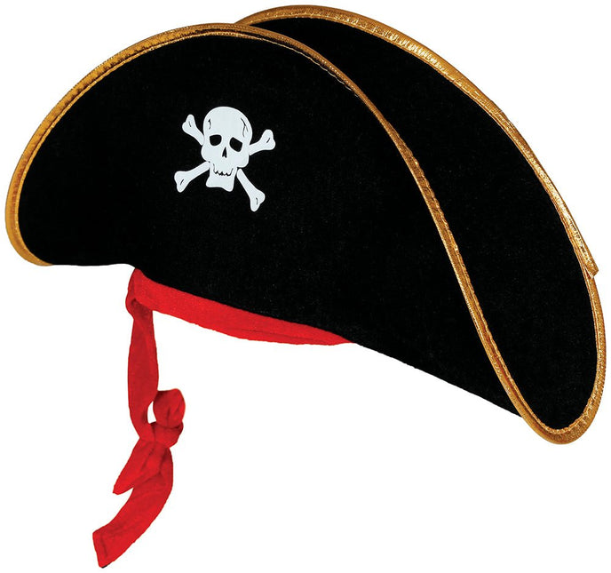 Piraathoed Zwart Rood van Fiestas Guirca koop je bij Partywinkel