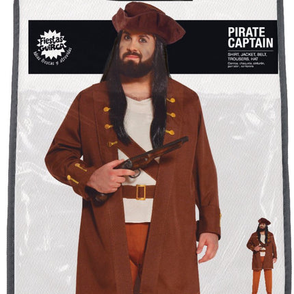 Piraten Kostuum Bruin van Fiestas Guirca koop je bij Partywinkel