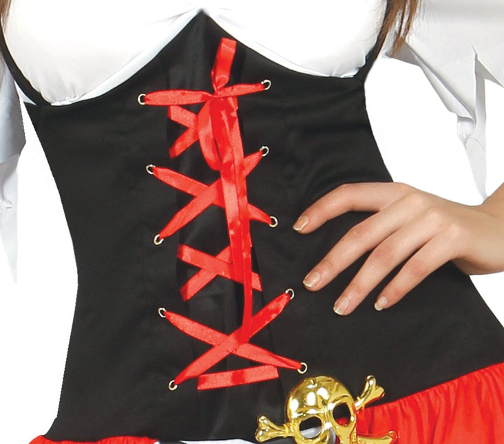 Piratenpak Dames Rood Luxe van Fiestas Guirca koop je bij Partywinkel