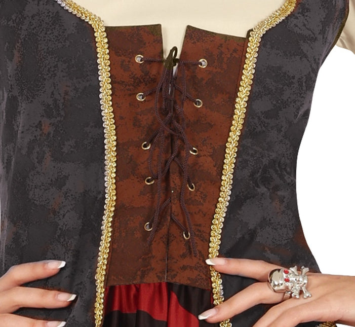 Piratenpak Rood Bruin Dames van Fiestas Guirca koop je bij Partywinkel