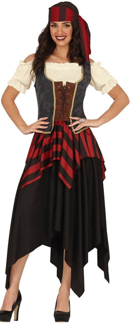 Piratenpak Rood Bruin Dames van Fiestas Guirca koop je bij Partywinkel