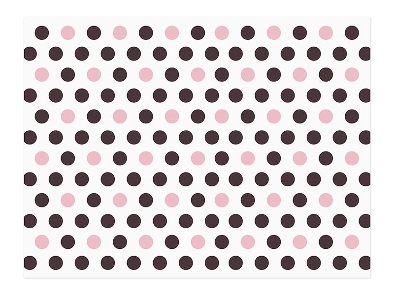 Placemats Roze Zwart 40cm 6st van Partydeco koop je bij Partywinkel