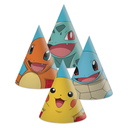 Pokemon Feesthoedjes 6st van Procos koop je bij Partywinkel