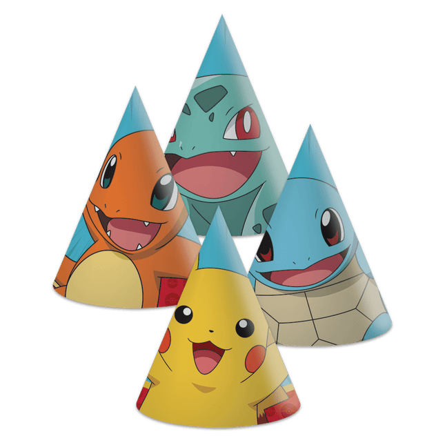 Pokemon Feesthoedjes 6st van Procos koop je bij Partywinkel