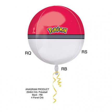 Pokemon Helium Ballon Pokeball 40cm leeg van Anagram koop je bij Partywinkel