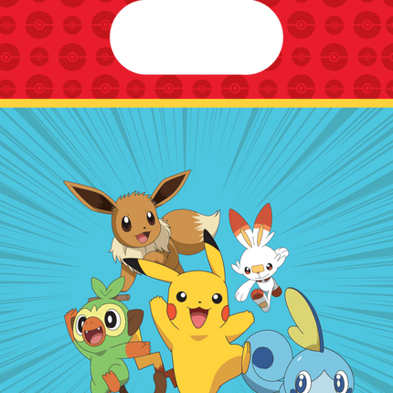 Pokemon Uitdeelzakjes 22cm 4st van Procos koop je bij Partywinkel