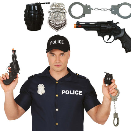 Politie Accessoireset 4 delig van Fiestas Guirca koop je bij Partywinkel