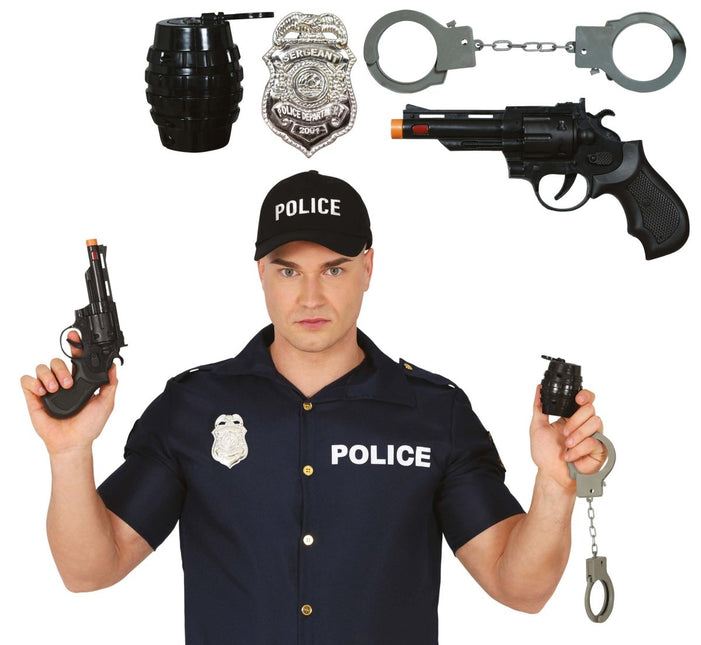Politie Accessoireset 4 delig van Fiestas Guirca koop je bij Partywinkel