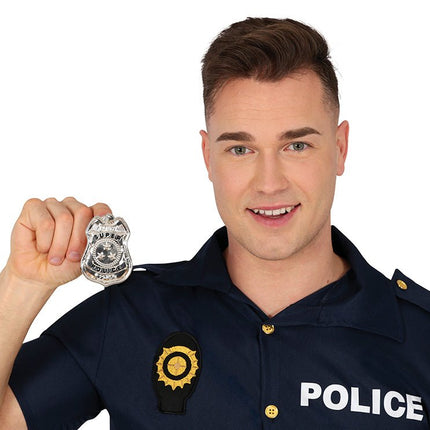 Politie Badge 7cm van Fiestas Guirca koop je bij Partywinkel