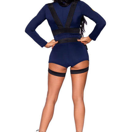 Politie Pak Blauw Dames Bodysuit Leg Avenue van Leg Avenue koop je bij Partywinkel