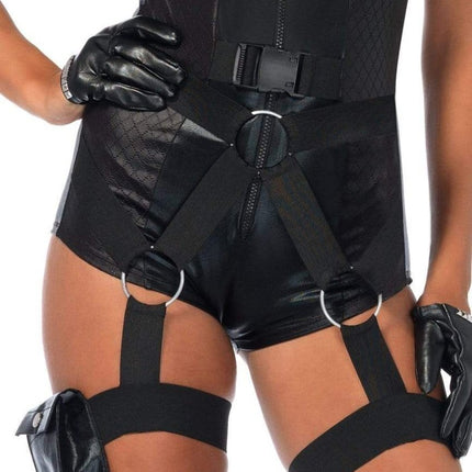 Politie Pak Zwart Dames Bodysuit Leg Avenue van Leg Avenue koop je bij Partywinkel