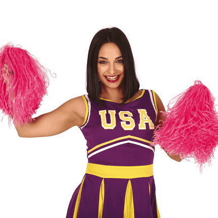 Pom - Pom Roze 80cm 2st van Fiestas Guirca koop je bij Partywinkel