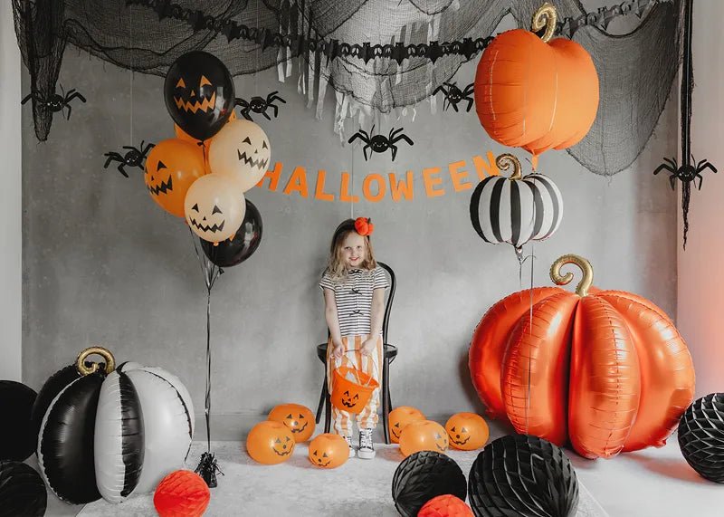 Pompoen Ballon Oranje Leeg 90cm van Partydeco koop je bij Partywinkel