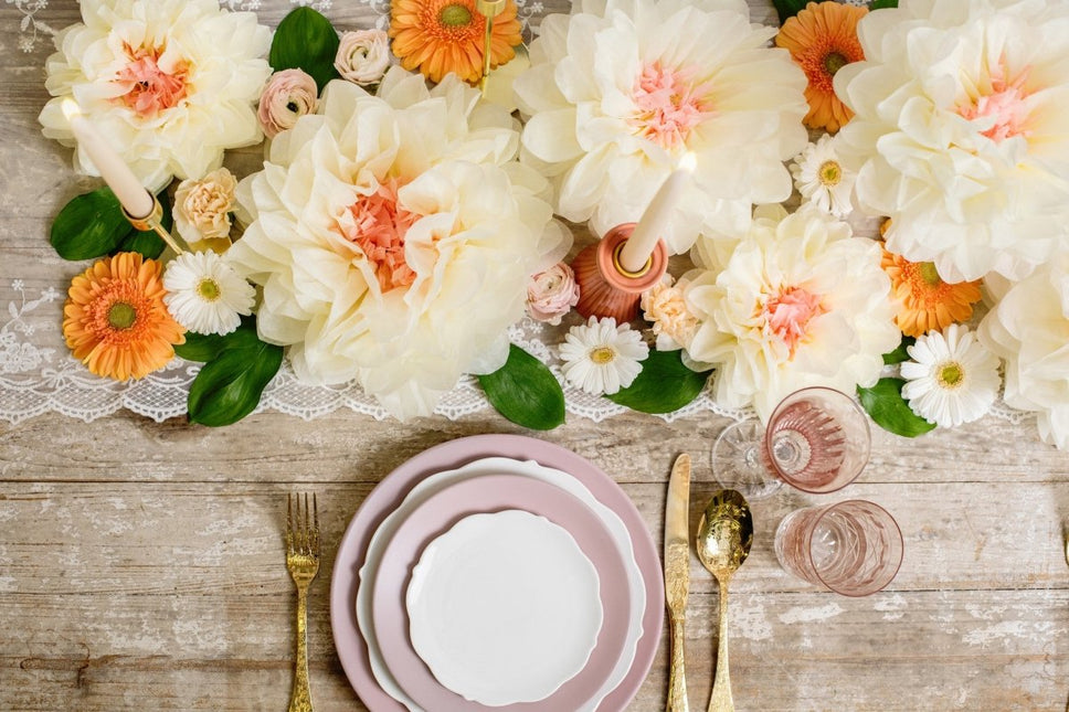 Pompons Bloemen 5st van Partydeco koop je bij Partywinkel