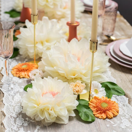 Pompons Bloemen 5st van Partydeco koop je bij Partywinkel