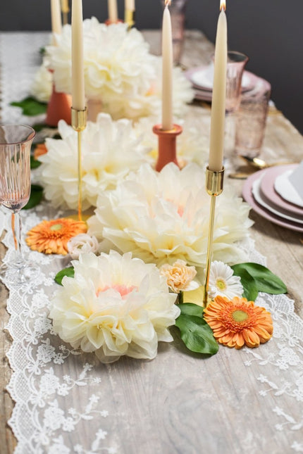 Pompons Bloemen 5st van Partydeco koop je bij Partywinkel