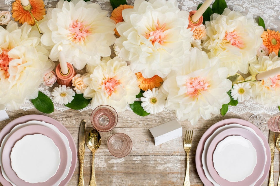 Pompons Bloemen 5st van Partydeco koop je bij Partywinkel