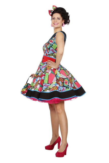 Pop Art Jurk Dames Pop Art van Wilbers & Wilbers koop je bij Partywinkel