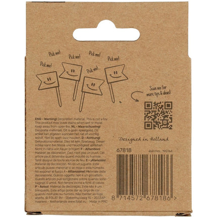 Prikkers 18 Jaar Rose Goud 6,5cm 36st van Folat koop je bij Partywinkel