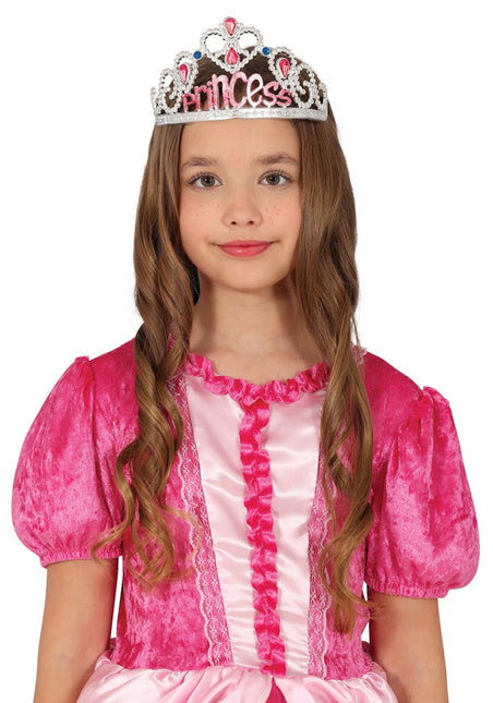 Prinses Tiara Zilver Kind van Fiestas Guirca koop je bij Partywinkel