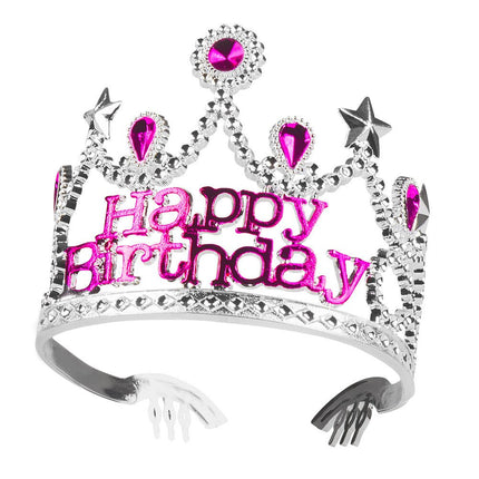 Prinsessen Haarband Happy Birthday van Boland koop je bij Partywinkel