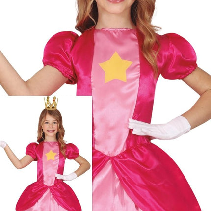 Prinsessen Jurk Meisje Prinses Peach van Fiestas Guirca koop je bij Partywinkel