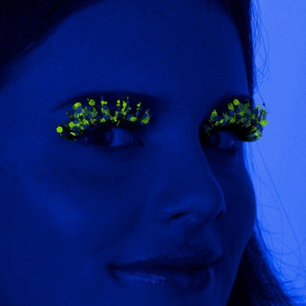 PXP Nep Wimpers Glitter UV Blauw Calypso van PXP Professional Colours koop je bij Partywinkel