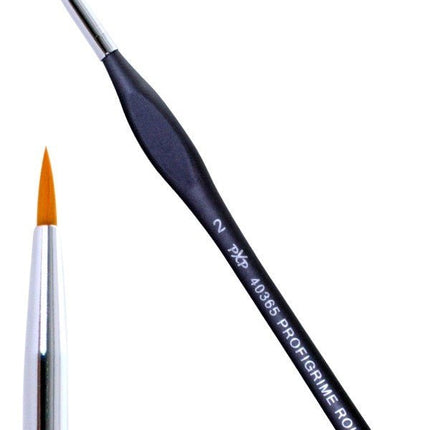 PXP Schmink Penseel Rond Ergonomisch Profigrime Maat 2 van PXP Professional Colours koop je bij Partywinkel