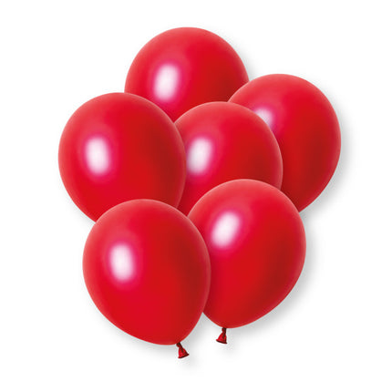 Rode Parelballonnen 30cm 8st