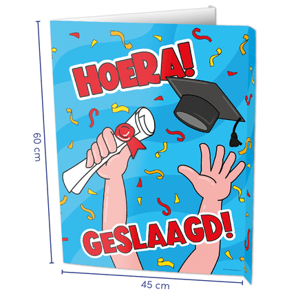Raambord Geslaagd school 60cm van Paper Dreams koop je bij Partywinkel