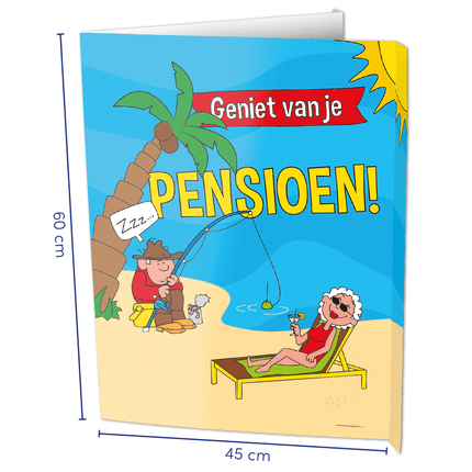 Raambord Pensioen 60cm van Paper Dreams koop je bij Partywinkel