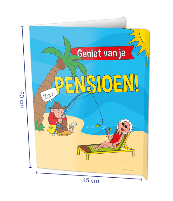 Raambord Pensioen 60cm van Paper Dreams koop je bij Partywinkel