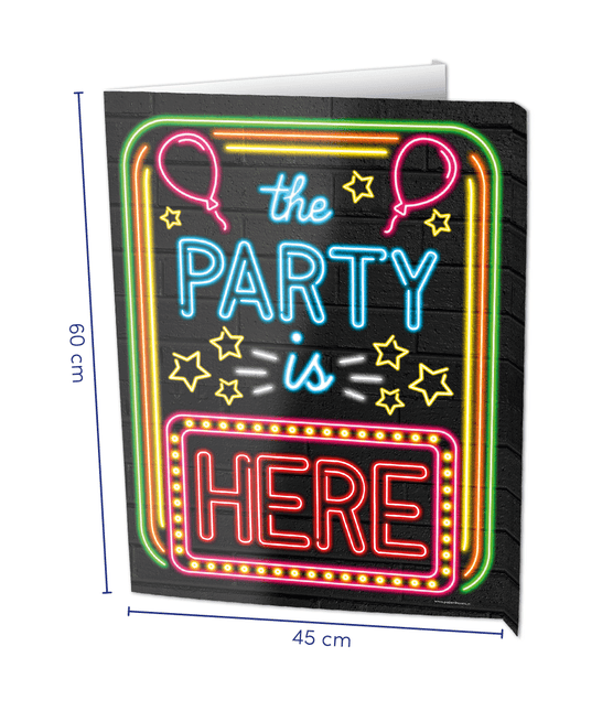 Raambord The party is here 60cm van Paper Dreams koop je bij Partywinkel