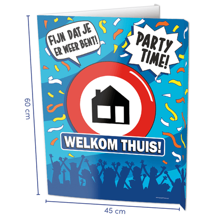Raambord Welkom thuis 60cm van Paper Dreams koop je bij Partywinkel
