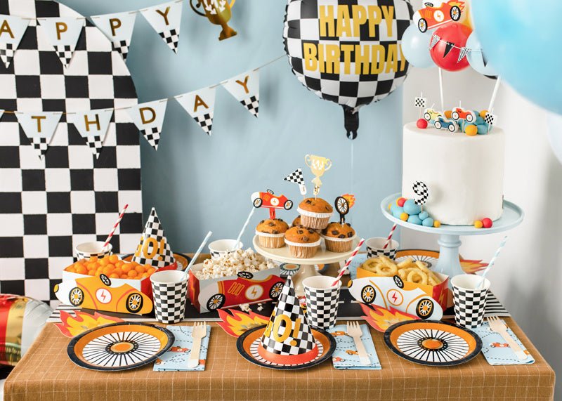 Race Feesthoedjes 16cm 6st van Partydeco koop je bij Partywinkel
