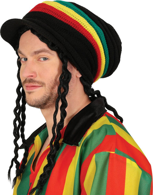 Rasta Muts Met Vizier van Fiestas Guirca koop je bij Partywinkel
