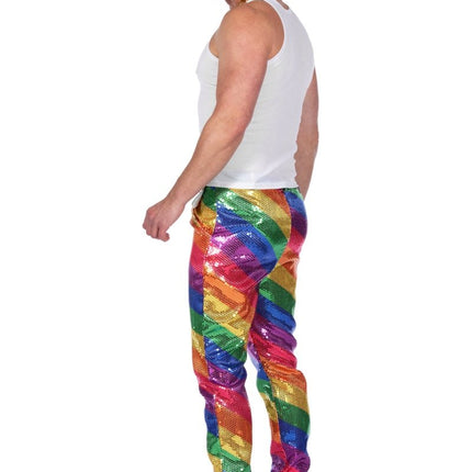 Regenboog Broek Heren van Wilbers & Wilbers koop je bij Partywinkel