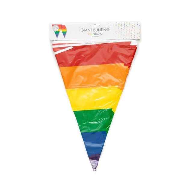 Regenboog Slinger 45Cm Vlaggen 10m van WeFiesta koop je bij Partywinkel