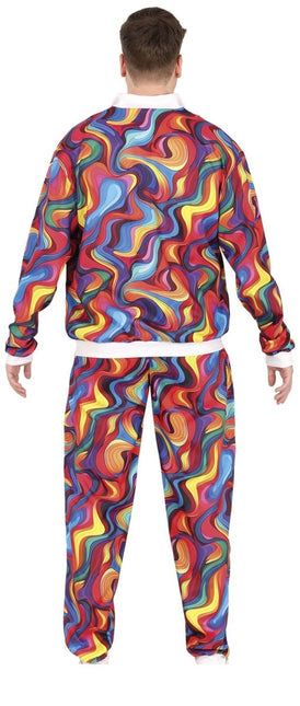 Regenboog Trainingspak Fout Heren van Fiestas Guirca koop je bij Partywinkel
