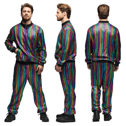 Regenboog Trainingspak Fout Heren van Boland koop je bij Partywinkel