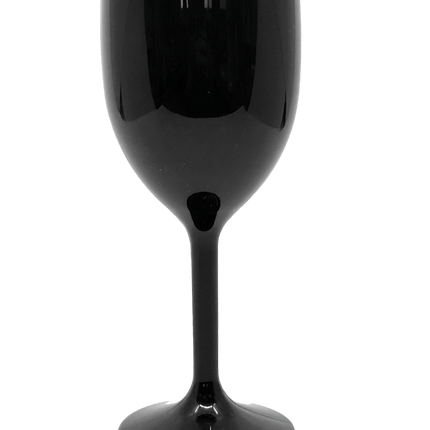 Reusable Solid Color Glasses Reusable Wine Glasses In Black Color 2St van Procos koop je bij Partywinkel
