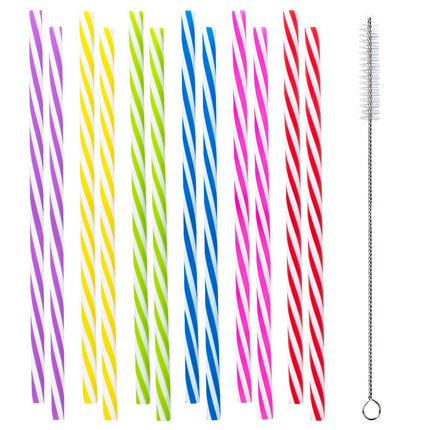 Rietjes Plastic Herbruikbaar 21cm 12st van Boland koop je bij Partywinkel