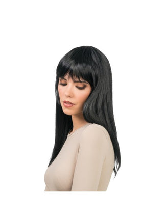 Rihanna-peruk, svart, 58 cm