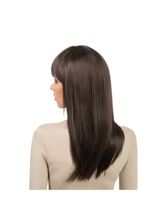 Rihanna-peruk, brun, 58 cm