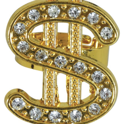 Ring Goud Dollar van Fiestas Guirca koop je bij Partywinkel