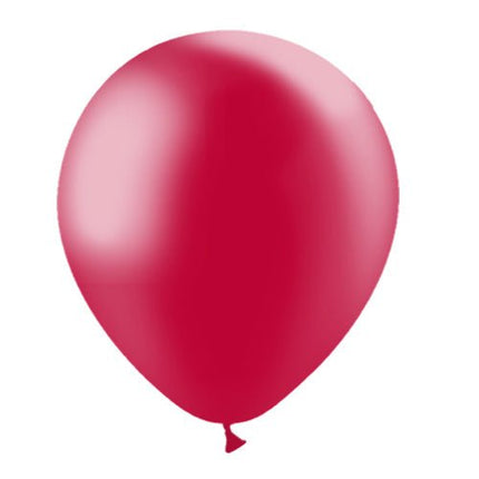 Rode Ballonnen Metallic 30cm 10st van Balloonia koop je bij Partywinkel