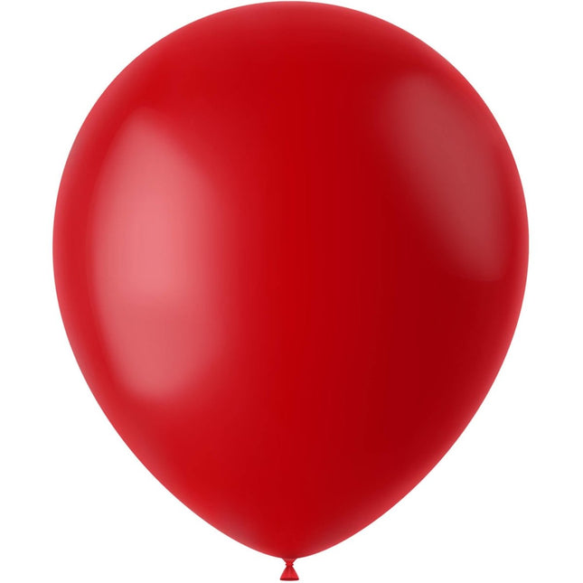 Rode Ballonnen Ruby Red 33cm 100st van Folat koop je bij Partywinkel