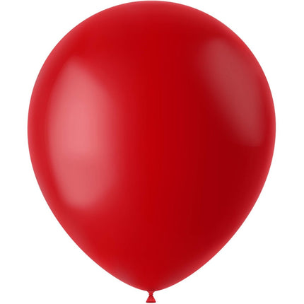 Rode Ballonnen Ruby Red 33cm 50st van Folat koop je bij Partywinkel