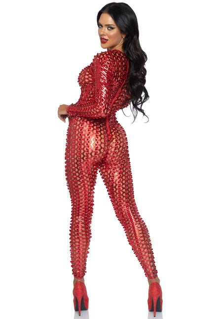 Rode Catsuit Dames Leg Avenue van Leg Avenue koop je bij Partywinkel
